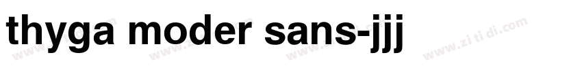 thyga moder sans字体转换